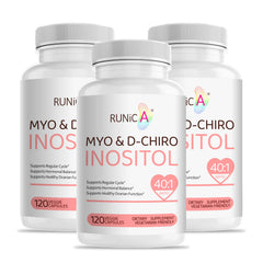 RUNICA Myo-Inositol & D-Chiro Inositol bottle with 360 capsules for fertility support