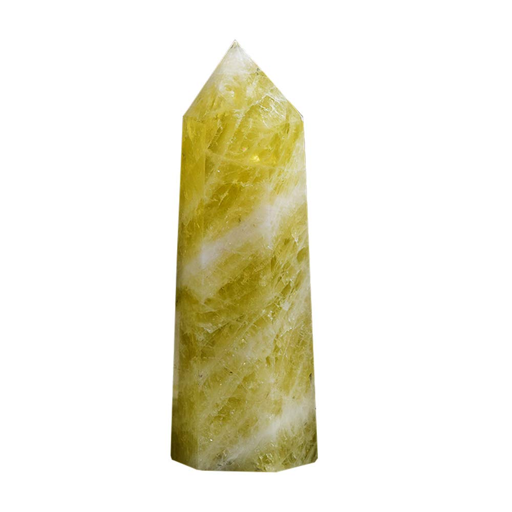 Runyangshi Citrine wand close-up highlighting meditative energy for focus.