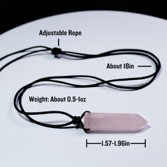 Close-up of beveled facets highlighting natural pink rose quartz.