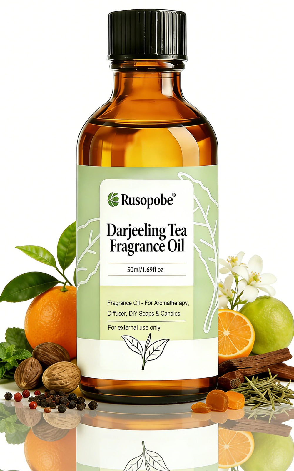Rusopobe Darjeeling Tea hotel diffuser oil bottle with long-lasting fragrance for home ambiance