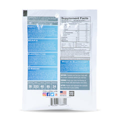 Ryno Power Hydration Fuel nutrition panel highlights carbs and amino acids.