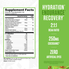 RYSE BCAA EAA Powder scoop shows precise amino-acid dose for training