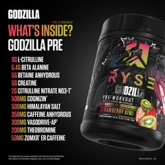 RYSE Godzilla Citrulline and Vasodrive-AP support for better blood flow