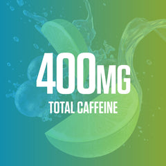 RYSE Godzilla Monsterberry Lime powder dissolves quickly in water for steady energy.