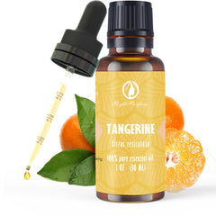 RythParfum Tangerine Essential Oil bottle with graduated dropper for diffuser use.