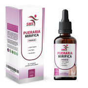 SMSHEALTHPRODUCTS.com Pueraria Mirifica Drops bottle on a clean countertop for daily use.