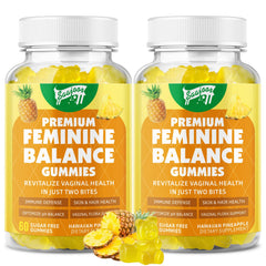 Saajoor Premium Feminine Balance Gummies bottle front for on-the-go care.