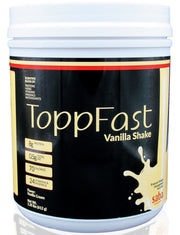 Saba ToppFast Vanilla bottle pour for a quick weight-management shake.