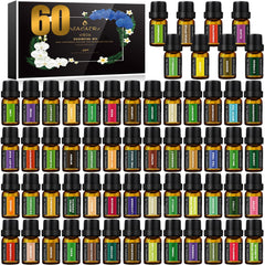 SACATR 60-bottle set front view, ideal for diffusers and DIY blends