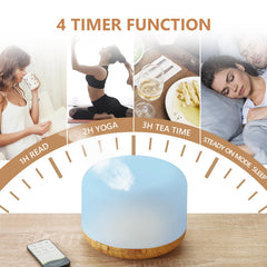 SACATR diffuser quiet operation showcases whisper-quiet performance for restful spaces.
