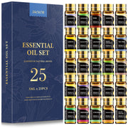SACATR essential oil set 25 bottles ready for diffusing and DIY crafts.