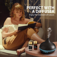 SACATR Peppermint oil bottle for refreshing diffusers and massage blends.