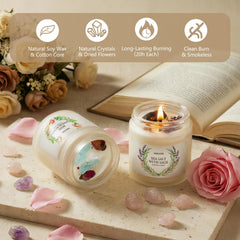 SAEUYVB vanilla candle closeup emphasizes a rich aroma for cozy spaces.