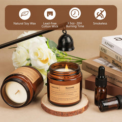 SAEUYVB Super Cedar candle adds woodsy freshness to any space.