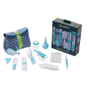 Safety 1st Deluxe grooming kit Arctic Blue in a compact case for organized newborn care on the go.