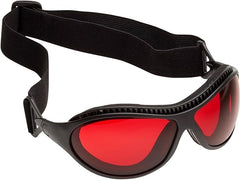 SafetyBlue Sleep Savior Ultra with head strap for secure night wear and comfort.