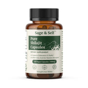 Sage & Self Pure Shilajit capsules bottle for daily wellness ritual