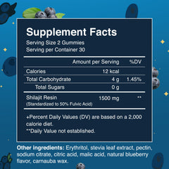 Sages Of The Ages Shilajit Gummies packaging highlights vegan, organic formula.