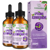 Sagllkli liposomal ashwagandha drops front view for focused daily use