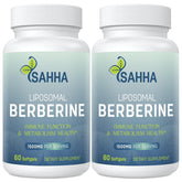 Sahha Liposomal Berberine 1500mg bottle front with high bioavailability emphasis