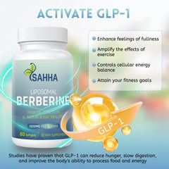 Sahha Liposomal Berberine 1500mg capsules in blister for daily use