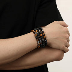 Sahoottie Black Onyx Bracelet 8mm with bold contrast for versatile style