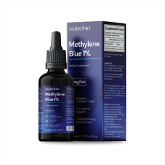 SAINEBIO Methylene Blue bottle for focused energy and clarity.