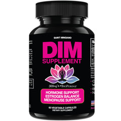 Saint Mingiano DIM 300 bottle-front supports daily hormonal balance and easy capsule use.