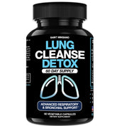 Saint Mingiano Lung Cleanse bottle highlighting herbal respiratory support.