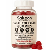 Sakoon Nutrition Collagen Gummies strawberry bottle supports healthy skin and flexible joints as part of daily routine.