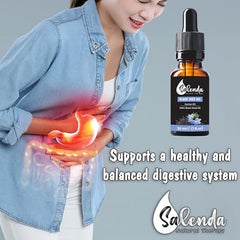 Close-up of Salenda label showing cold-pressed, pure Nigella Sativa.