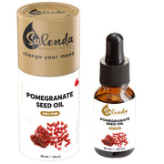 Salenda Pomegranate Seed Oil bottle delivering pure hydration for daily skincare.