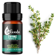 Salenda Thyme Essential Oil bottle pour for diffuser and aromatherapy.