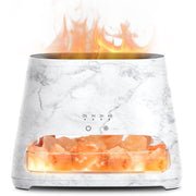 SALKING 2-in-1 diffuser and salt lamp on a marble base delivering ambient glow and aroma.