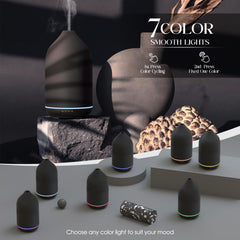 SALKING diffuser with 7-color LED lights creates mood lighting for relaxation.