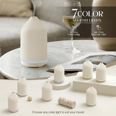 SALKING ceramic diffuser with stone finish complements modern décor.