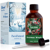 SALKING Christmas Wreath fragrance bottle pour, for diffusers to fill rooms with festive pine.