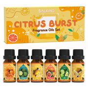 SALKING Citrus Burst Sweet Orange bottle for diffuser use and uplifting aroma.