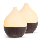 SALKING two-pack diffusers in dark wood grain for home or office ambiance