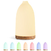 Salking essential oil diffuser with wood base for elegant room decoration and subtle fragrance.