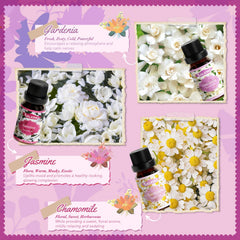 SALKING Floral Essential Oils Set Cherry blossom oil for bright room fragrance.