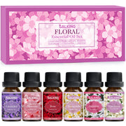 SALKING Floral Essential Oils Set Lavender bottle for calming diffuser aroma.