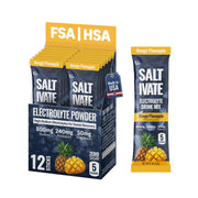 Saltivate mango pineapple electrolyte stick dissolving in water for fast hydration