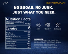 Saltivate Mango Pineapple Electrolytes glass of water with tropical flavor