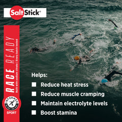 SaltStick Electrolytes during a run for steady hydration on the course.