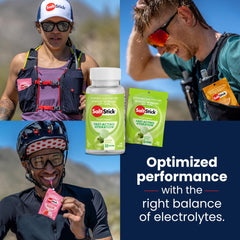 SaltStick FastChews green apple bottle front with product visibility