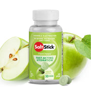 SaltStick FastChews green apple packaging for quick hydration.
