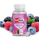 SaltStick FastChews mixed berry tablets close-up for quick hydration during workouts.
