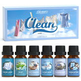 Salubrito Clean Fragrance Oils Set bottle pour for a fresh cotton aroma