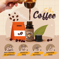 Salubrito Coffee Fragrance Oils caramel macchiato bottle—creates warm, inviting ambience.
